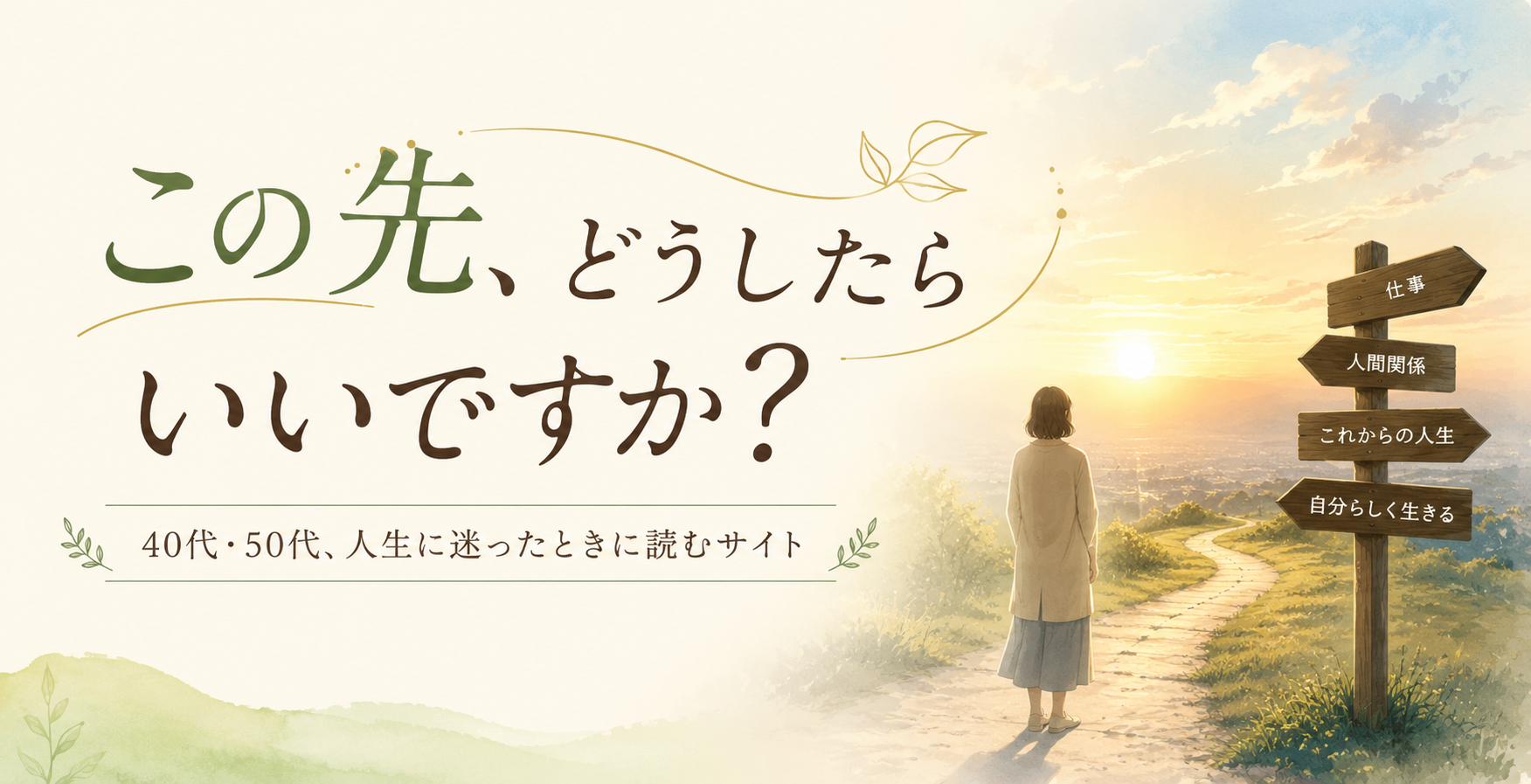 この先、どうしたらいいですか？